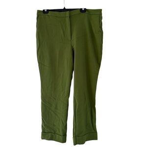 Ann Taylor Factory High Waist Ankle Pants in Olive